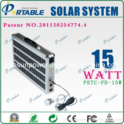 Portable Solar Power System Emergency Charger (PETC-FD-15)